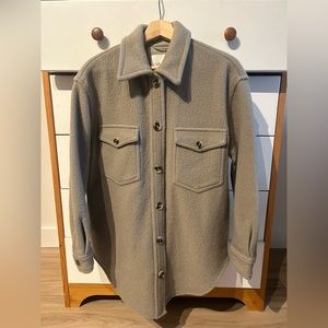 Wilfred/Aritzia The Ganna Shirt Jacket - Taupe Beige Size S
